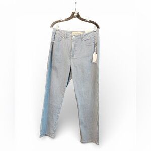 Soft Surroundings Blue and White Striped Jeans Size 12